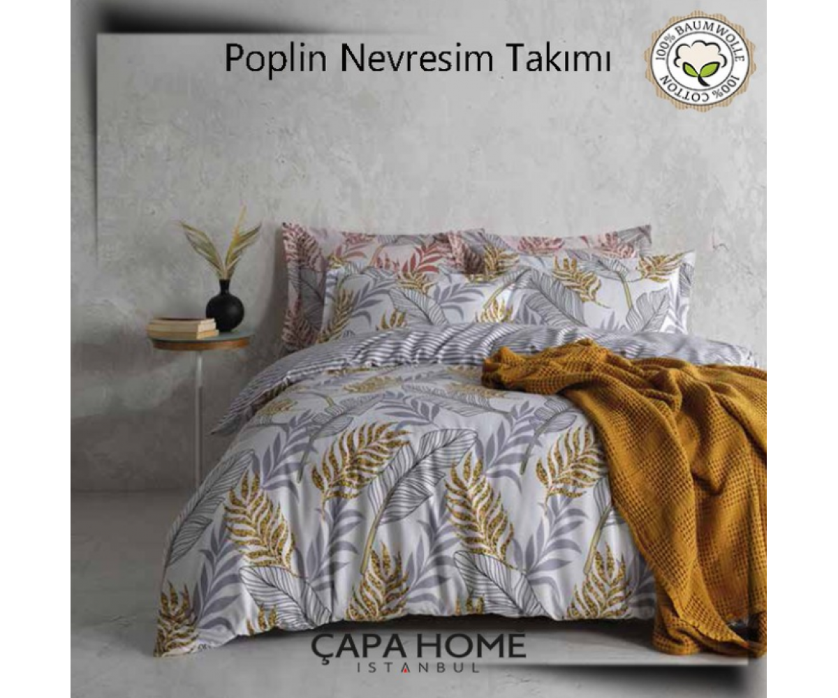 Çapa Home Poplin Nevresim Takımı %100 pamuk